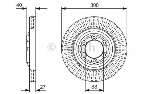 Тормозной диск 0 986 479 V29 BOSCH 0986479V29