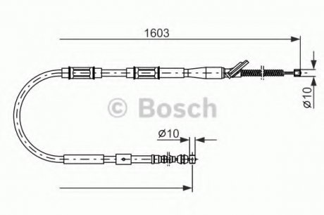 Тормозной трос 1 987 477 409 BOSCH 1987477409