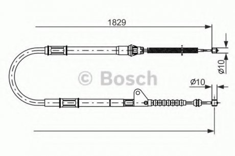 Тормозной трос 1 987 477 545 BOSCH 1987477545