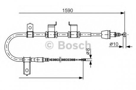 Тормозной трос 1 987 482 072 BOSCH 1987482072