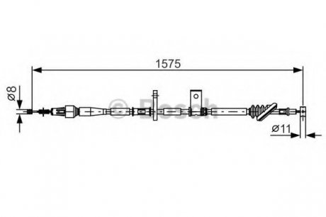 Тормозной трос 1 987 482 095 BOSCH 1987482095
