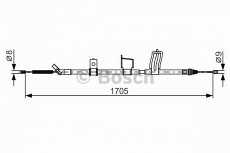 Тормозной трос 1 987 482 339 BOSCH 1987482339
