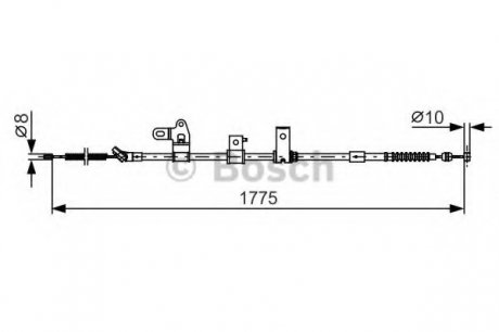 Тормозной трос 1 987 482 347 BOSCH 1987482347