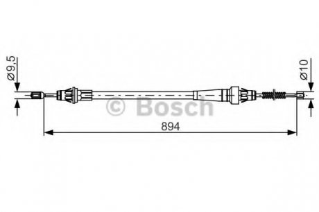 Тормозной трос 1 987 482 365 BOSCH 1987482365 (фото 1)