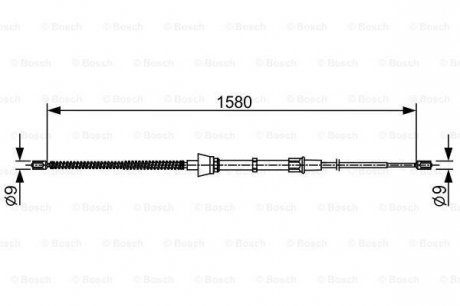 Тормозной трос 1 987 482 446 BOSCH 1987482446