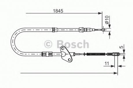 Трос тормозной 1 987 477 118 BOSCH 1987477118