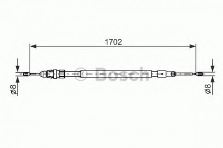 Трос тормозной 1 987 477 239 BOSCH 1987477239