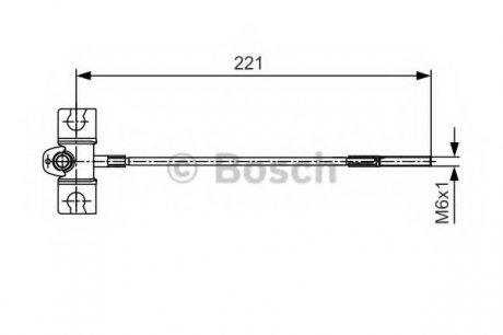 Трос тормозной 1 987 477 913 BOSCH 1987477913