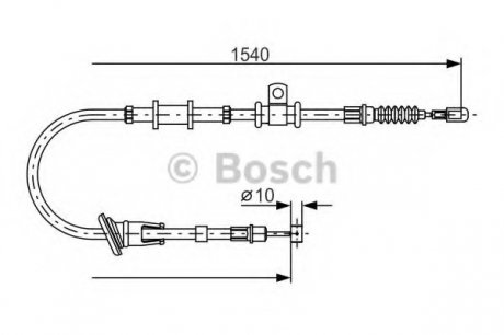 Трос тормозной 1 987 482 065 BOSCH 1987482065