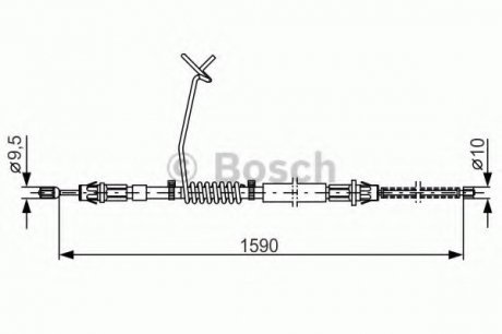 Трос тормозной 1 987 477 175 BOSCH 1987477175