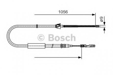 Трос тормозной 1 987 482 125 BOSCH 1987482125