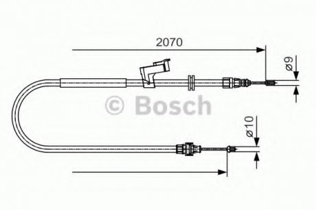 Трос тормозной 1 987 482 133 BOSCH 1987482133