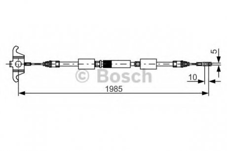 Трос тормозной 1 987 482 128 BOSCH 1987482128