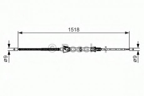 Трос тормозной 1 987 482 375 BOSCH 1987482375