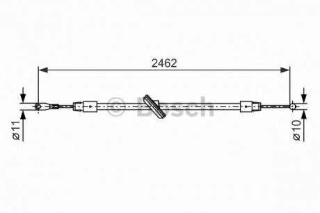 Трос тормозной 1 987 482 381 BOSCH 1987482381