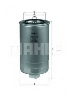 Фильтр топливный Iveco MAHLE KC 214 (фото 1)