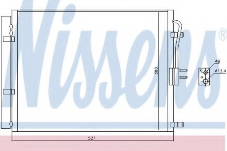 Радиатор кондиционера NS_K Nissens A/S 940428