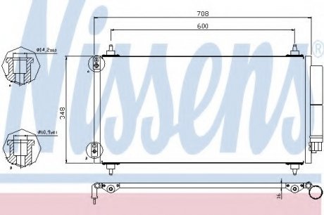 Конденсер кондиціонера NISSENS Nissens A/S 940146