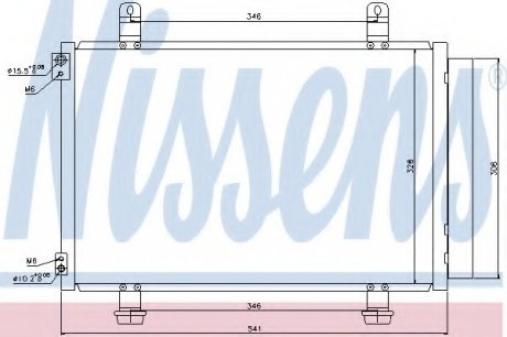 Радиатор кондиционера NS_K Nissens A/S 940079