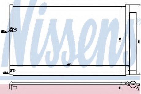 Радиатор кондиционера NS_K Nissens A/S 940047