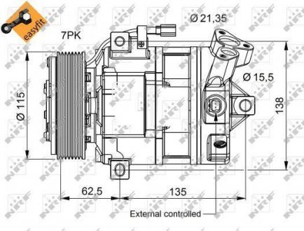 Компрессор кондиционера NRF 32692