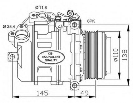 Компрессор кондиционера NRF 32533