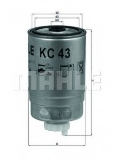 Фильтр топливный Iveco MAHLE KC 43 (фото 1)