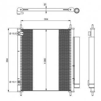 Радіатор кондиционера NRF 350326