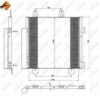 Радиатор кондиционера NRF 350231