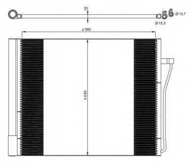 Радіатор кондиционера NRF 350077