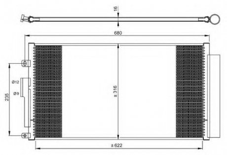 Радіатор кондиционера NRF 350071