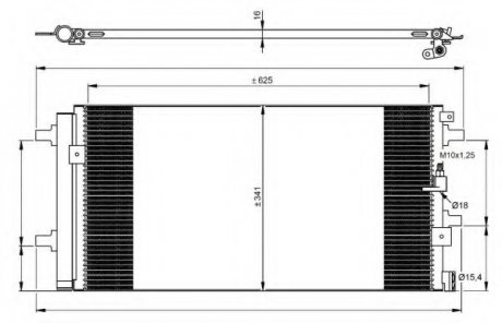 Радиатор кондиционера NRF 350060