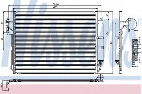 Радиатор кондиционера NS_K Nissens A/S 94962