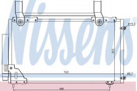 Радиатор кондиционера NS_K Nissens A/S 94735