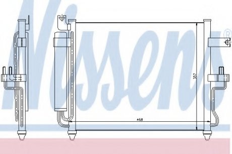Радиатор кондиционера NS_K Nissens A/S 94452