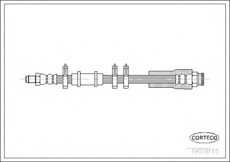 Тормозной шланг CORTECO 19018155