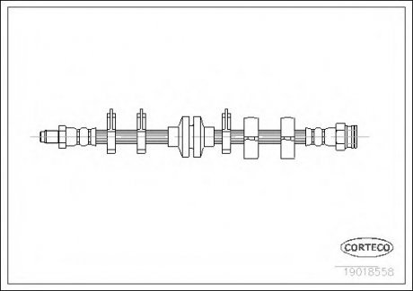 Тормозной шланг CORTECO 19018558