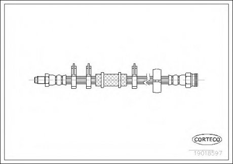 Тормозной шланг CORTECO 19018597