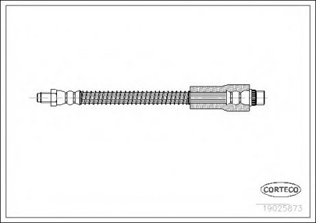 Тормозной шланг CORTECO 19025873