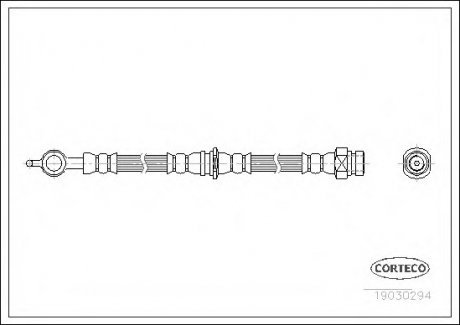 Тормозной шланг CORTECO 19030294
