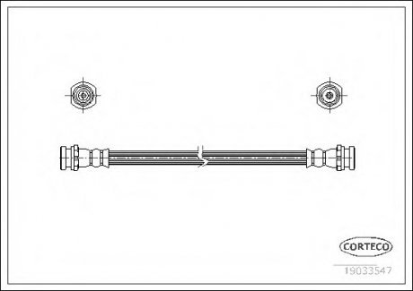 Тормозной шланг CORTECO 19033547