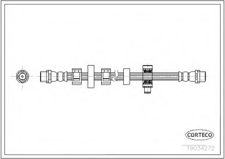 Тормозной шланг CORTECO 19034272