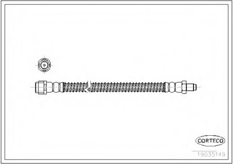 Тормозной шланг CORTECO 19035149