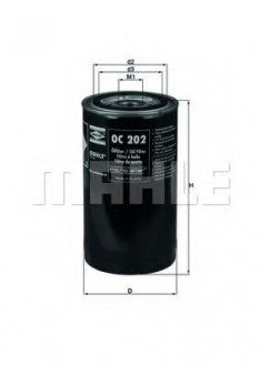Фильтр масляный Case MAHLE OC 202