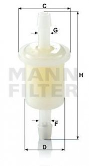 Фильтр топливный MANN WK 21 [10] MANN-FILTER WK 21 (10)