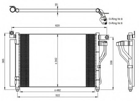 Радіатор кондиционера NRF 35964