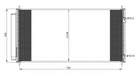 Радиатор кондиционера NRF 35943