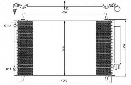 Радіатор кондиционера NRF 35935