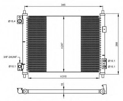 Радіатор кондиционера NRF 35926