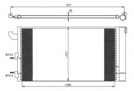 Радиатор кондиционера NRF 35883